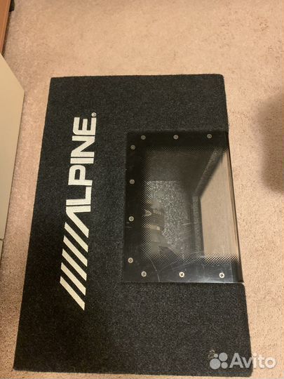 Сабвуфер alpine sbg 1244bp
