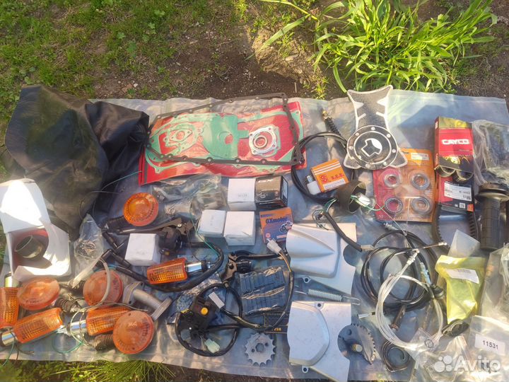 Новые запчасти к мопеду альфа, дельта