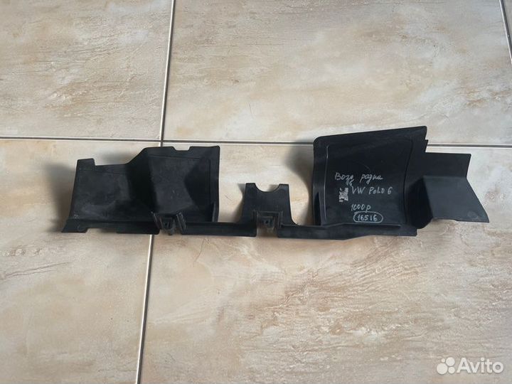 Воздуховод радиатора левый Volkswagen Polo 6 С