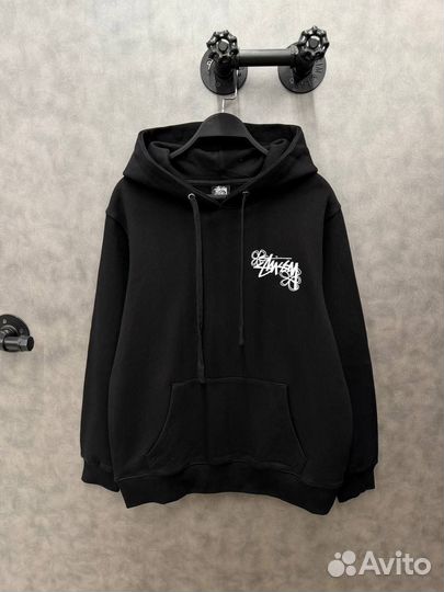 Худи stussy черное (тренд 2024)