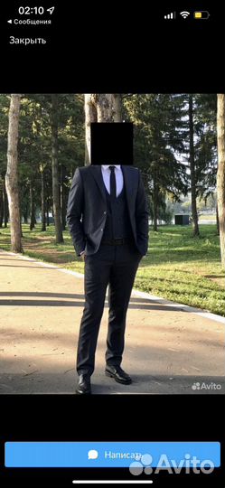 Мужской костюм тройка