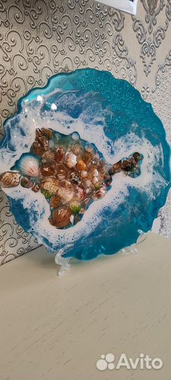 Картина из эпоксидной смолы крым