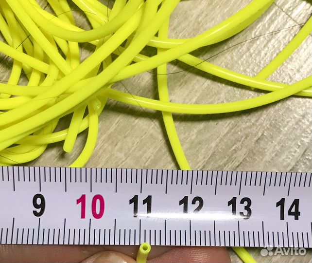 Кембрик рыболовный 1*2 флюоресцентный силикон 20м