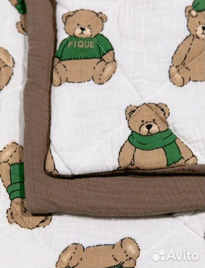 Муслиновый детский плед, конверт