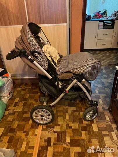 Коляска s-803 wf сибирь с реверсивной ручкой