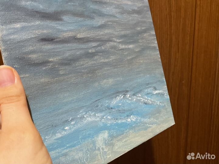 Картина маслом море