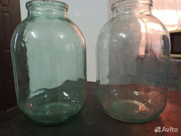 Стеклянная банка 3л и 1 л
