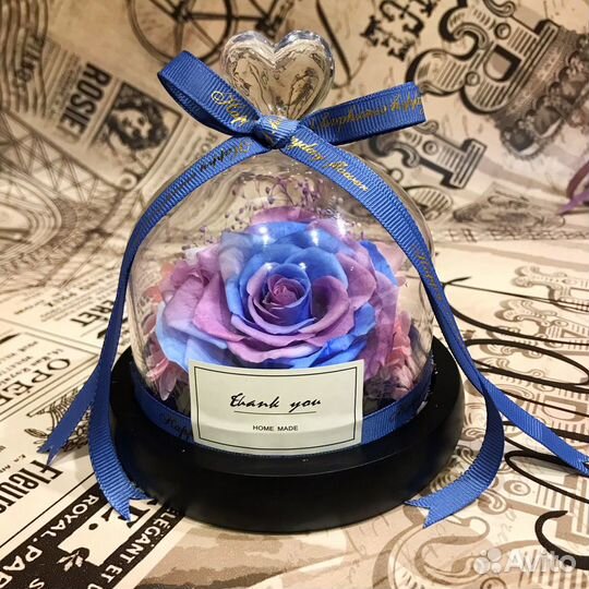 Роза в куполе /колбе подарок