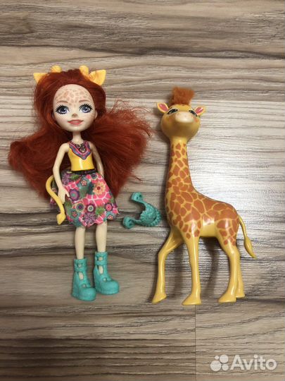Кукла енчантималс девочка жираф набор
