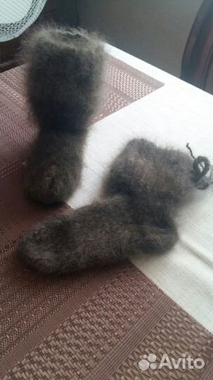 Сапожки - носочки пух-шерсть собаки