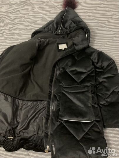 Пуховик зимний для девочки 134-140