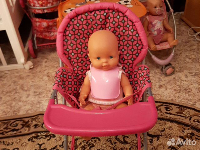 Стульчик для кормления кукольный