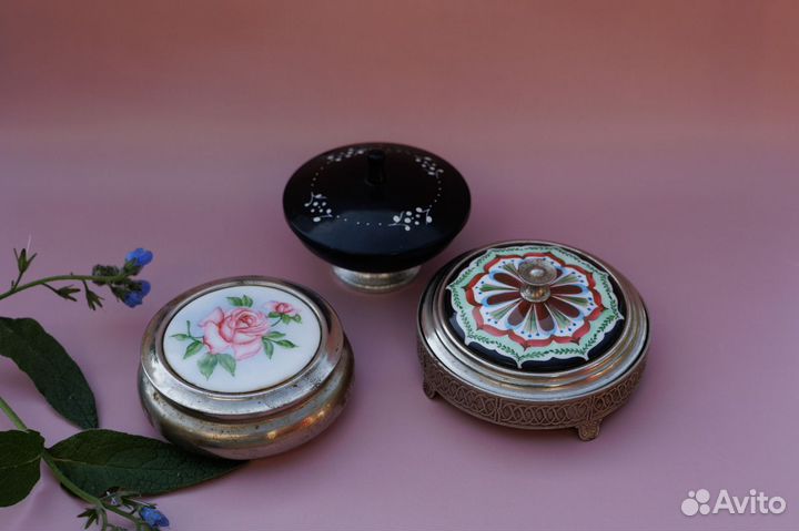 Шкатулка,пудреницы СССР