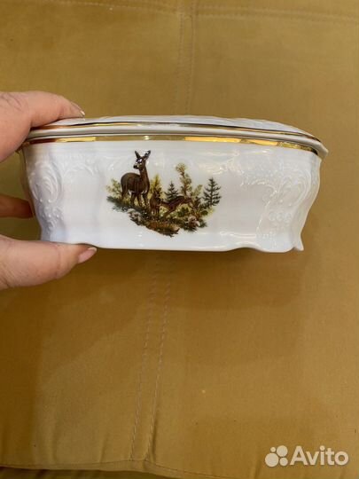 Салатники Охота фарфор чехия Thun Benedikt