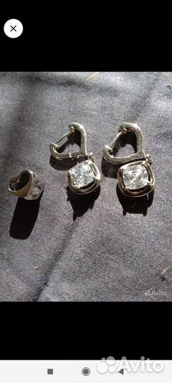 Серьги серебро