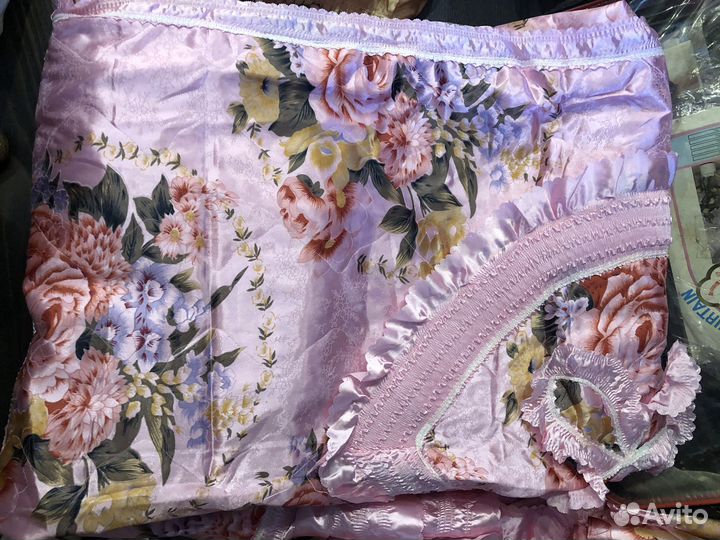 Винтажный набор. Шторы, накидка, чехлы на подушку