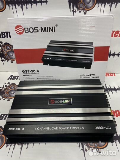Усилитель автомобильный 4х канальный Bos-Mini