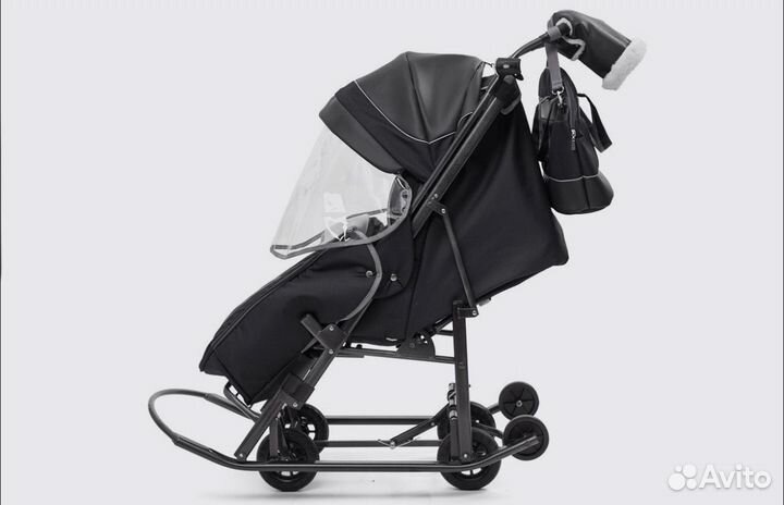 Санки коляска зимние Pilate Deluxe NEW2023