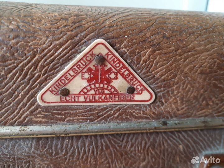 Чемодан Echt Vulkanfiber. Винтаж. гдр. Германия