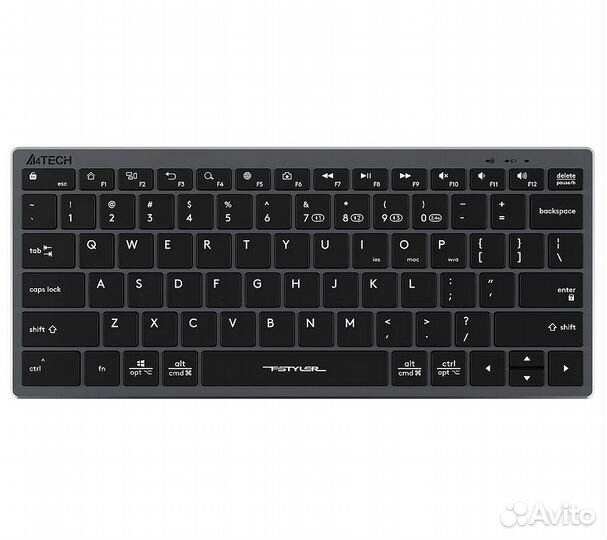Беспроводная клавиатура A4Tech Fstyler FBX51C, сер