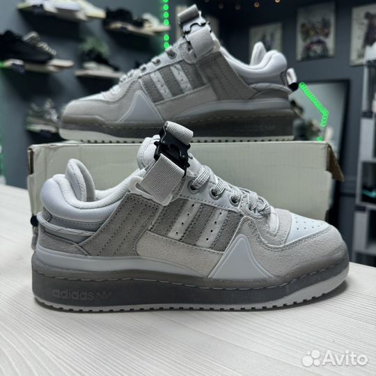 Кроссовки Adidas Forum low Bad Bunny grey