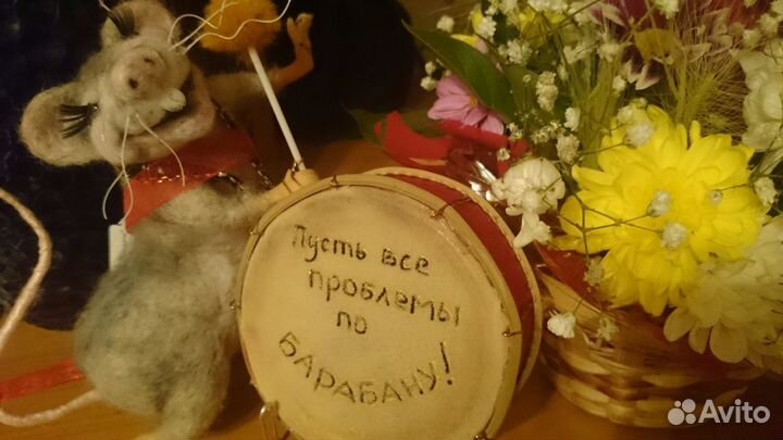 Кукла ручной работы натуральная шерсть