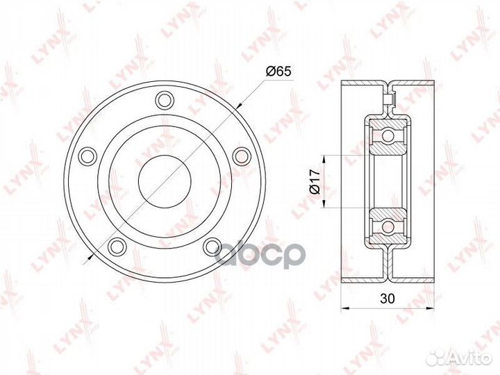 PB-5222 ролик натяжной с кондиционером Renault