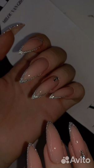 Наращивание ногтей маникюр покрытие гель лак