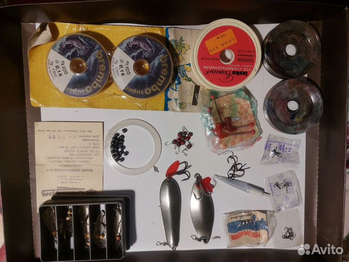 Блесны, леска, крючки, мормышки ссср, гдр