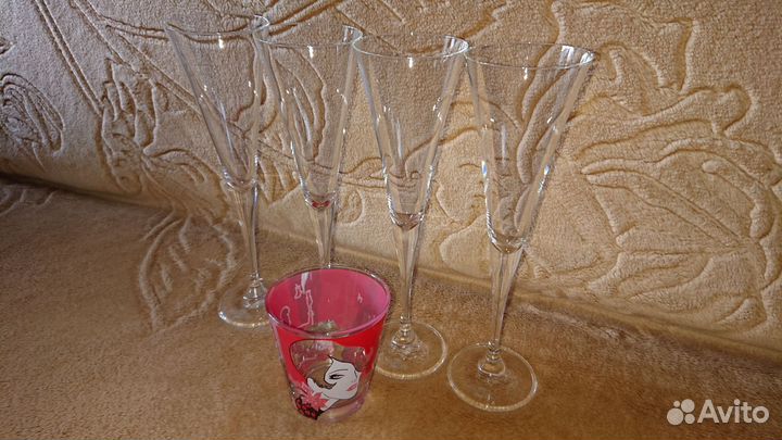 Бокалы Фужеры Martini, Стакан Cinzano новые