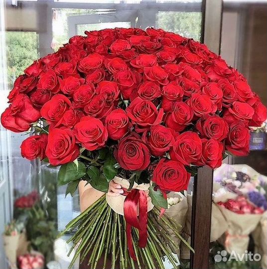 Высокие розы Букеты с доставкой
