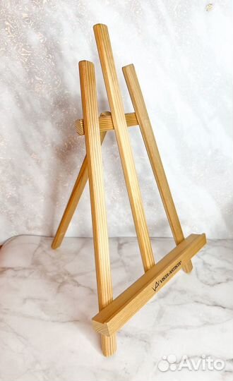 Мольберт для рисования настольный с холстом