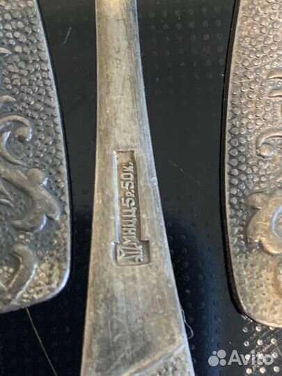 Чайные ложки из мельхиора СССР