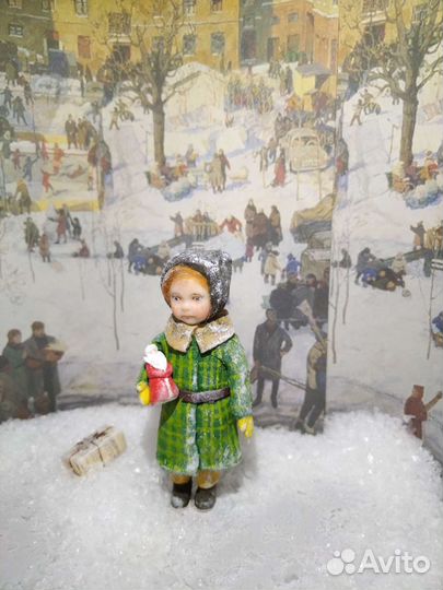 Ватные елочные игрушки