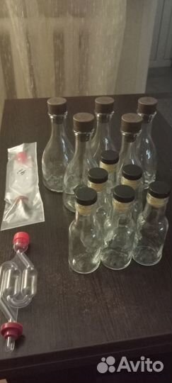 Бутыль стеклянная 0,250 мл. Пробка