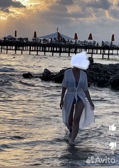 Пляжная накидка новая