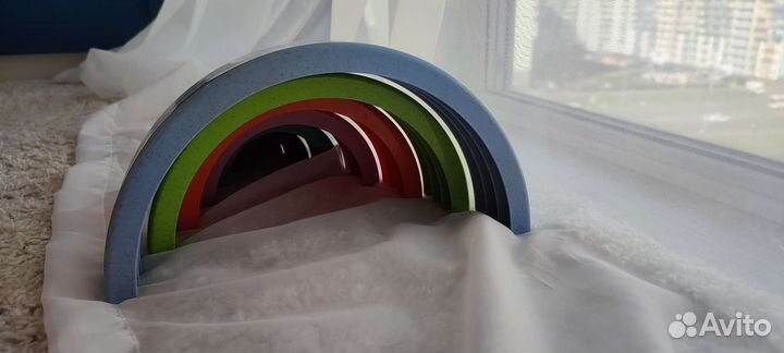 Пирамидка радуга Монтессори