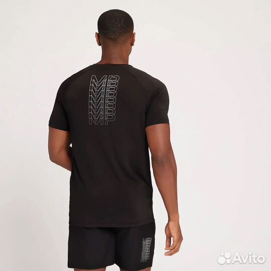 Футболка Myprotein Repeat Graphic Training - Black