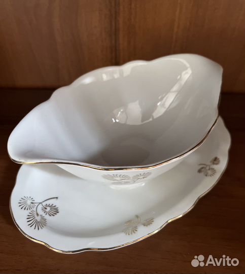Соусник фарфор, винтаж, Германия