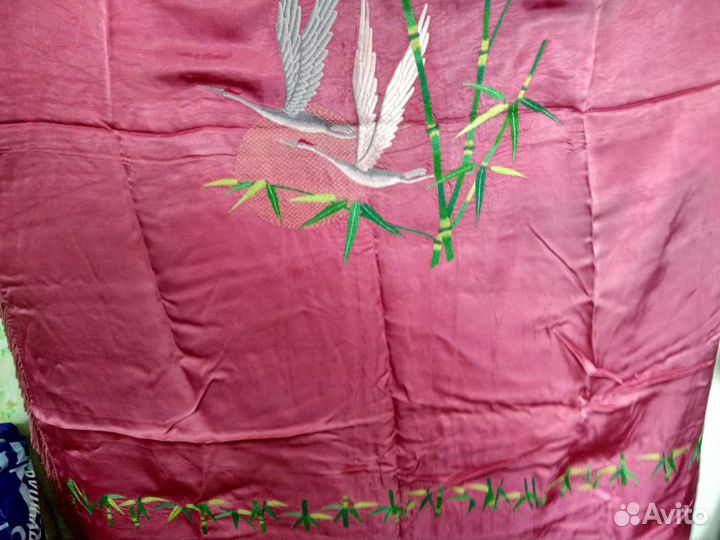 Покрывало шёлковое,Китай,времён СССР,1950-70гг