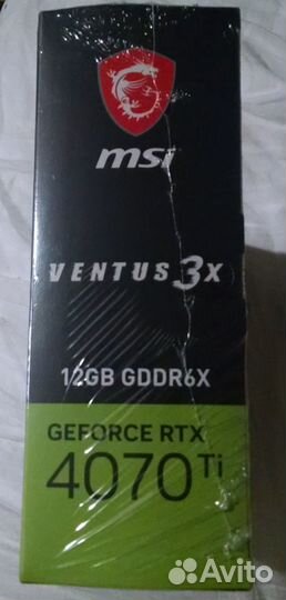 Новая видеокарта MSI GeForce RTX 4070 Ti Ventus 3X