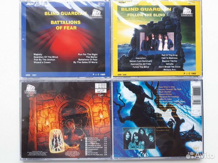 CD диски Blind Guardian, Running Wild, Royal Hunt