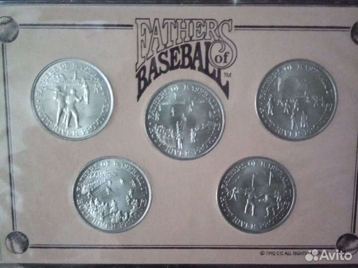 Монеты Княжества Хатт Ривер. Отцы бейсбола