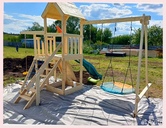 Детский игровой комплекс с горкой