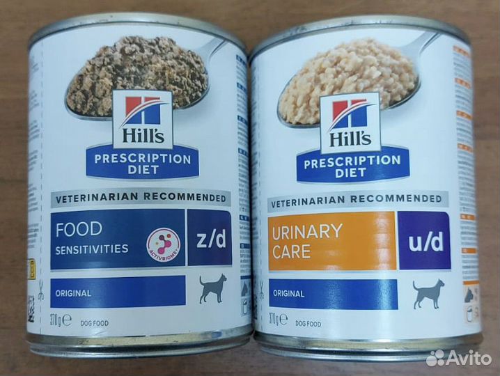 Влажный корм для собак hills z/d 370 гр