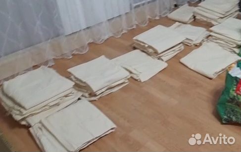 Бязь суровая не отбеленная.Отрезы