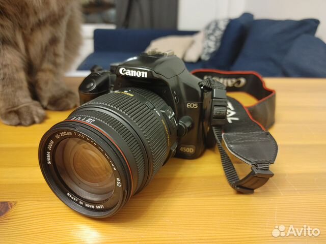Canon 450d sigma 18-200 купить в Москве | Электроника | Авито