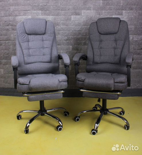 Компьютерное игровое кресло геймерское с массажем