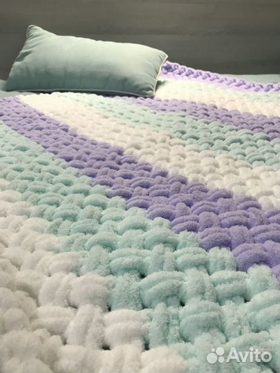 Плед вязаный