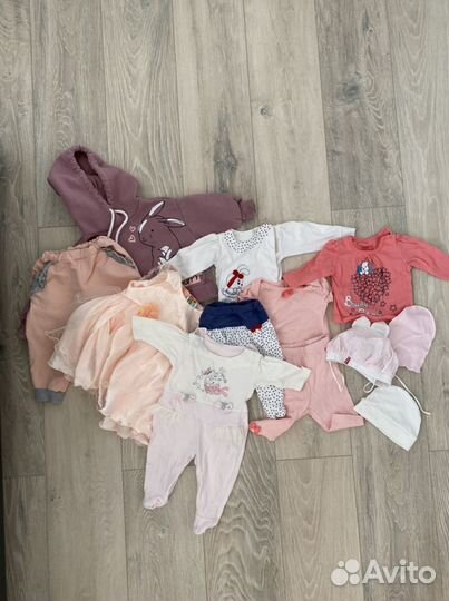 Детские вещи на девочку от 3 месяцев до 1,5 лет